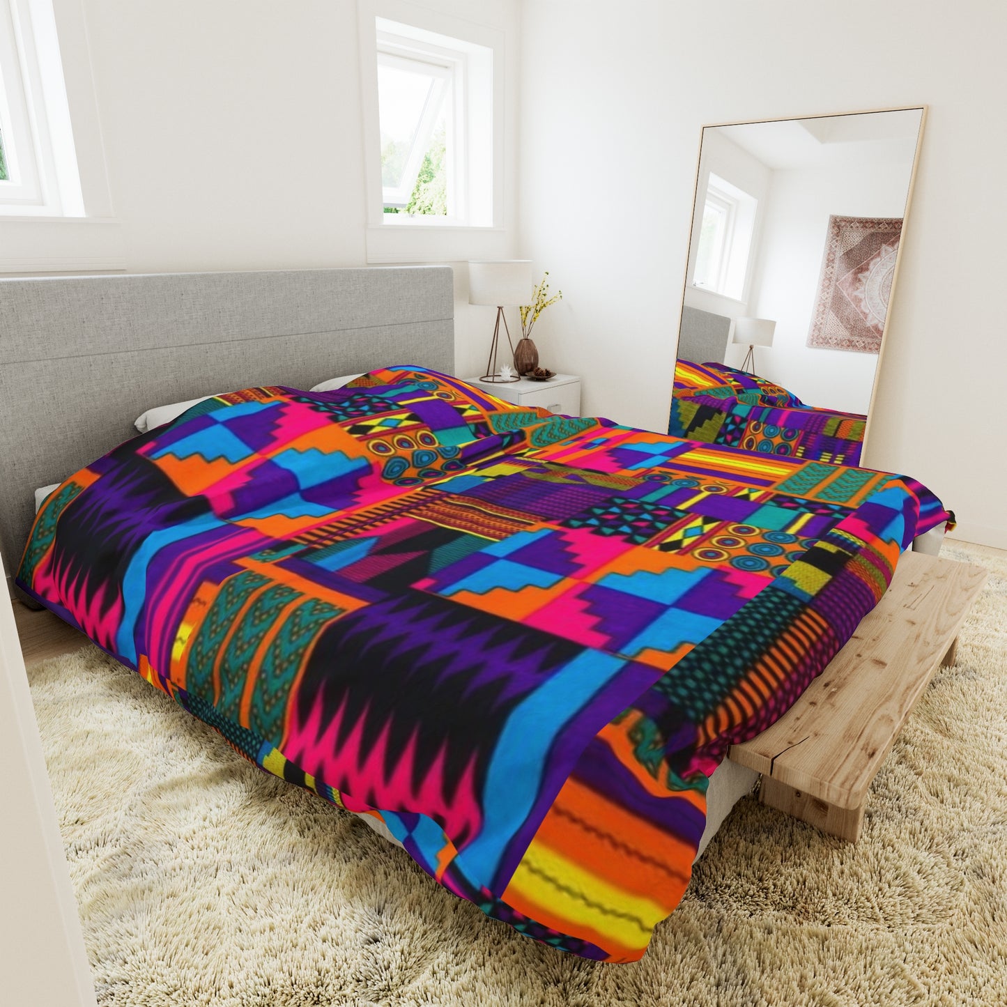 Pink Acid Duvet Cover