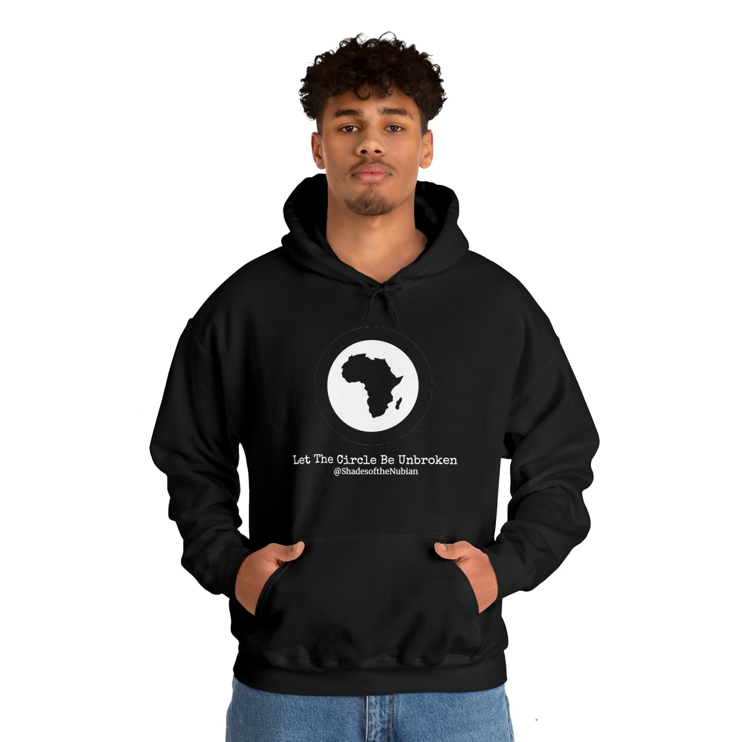 Let The Circle Be Unbroken Heavyweight Hoodie, Black
