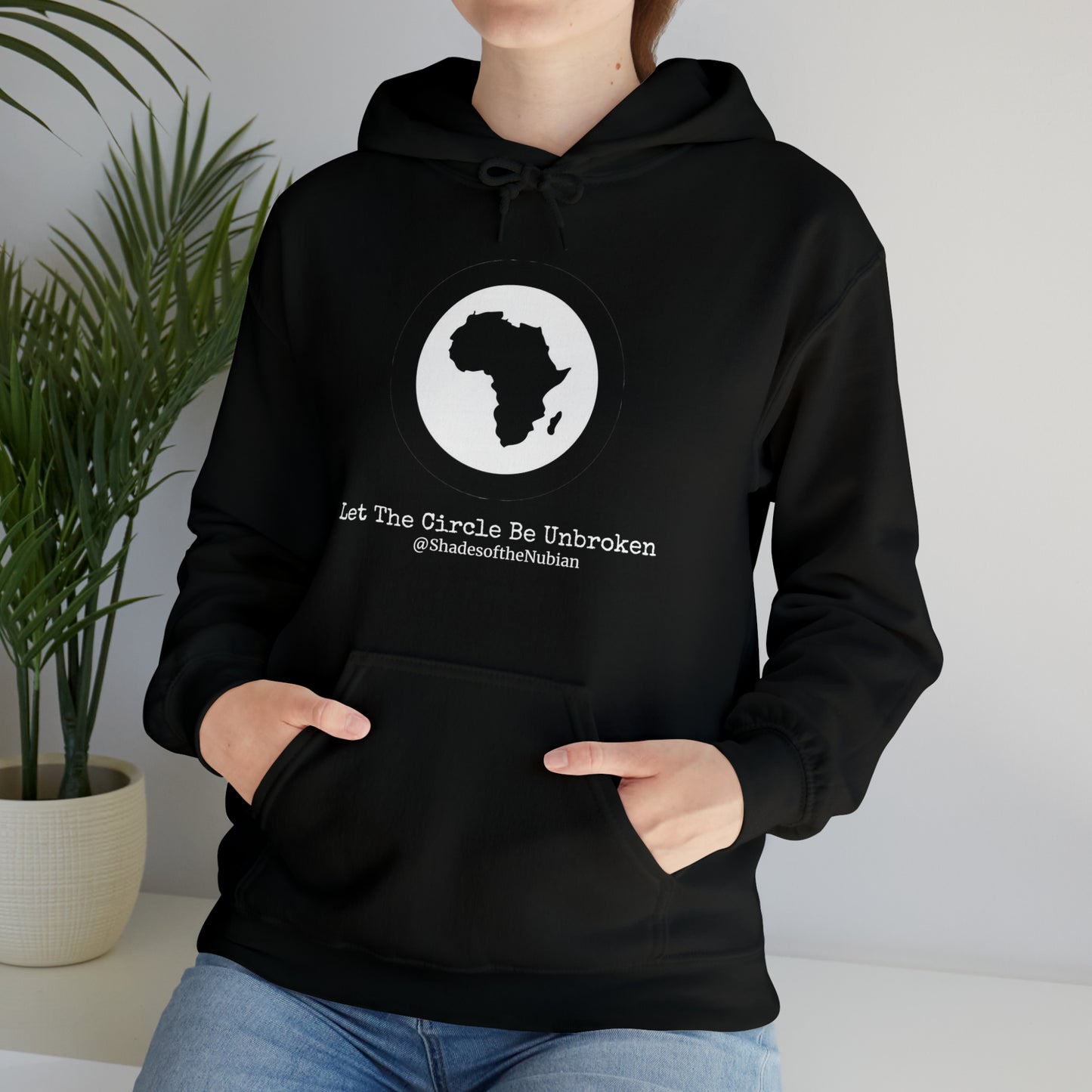 Let The Circle Be Unbroken Heavyweight Hoodie, Black