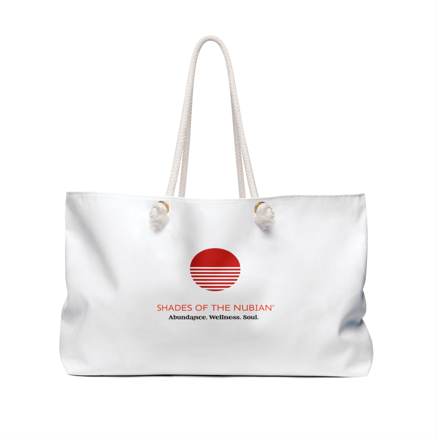 Adinkra Weekender Bag, White
