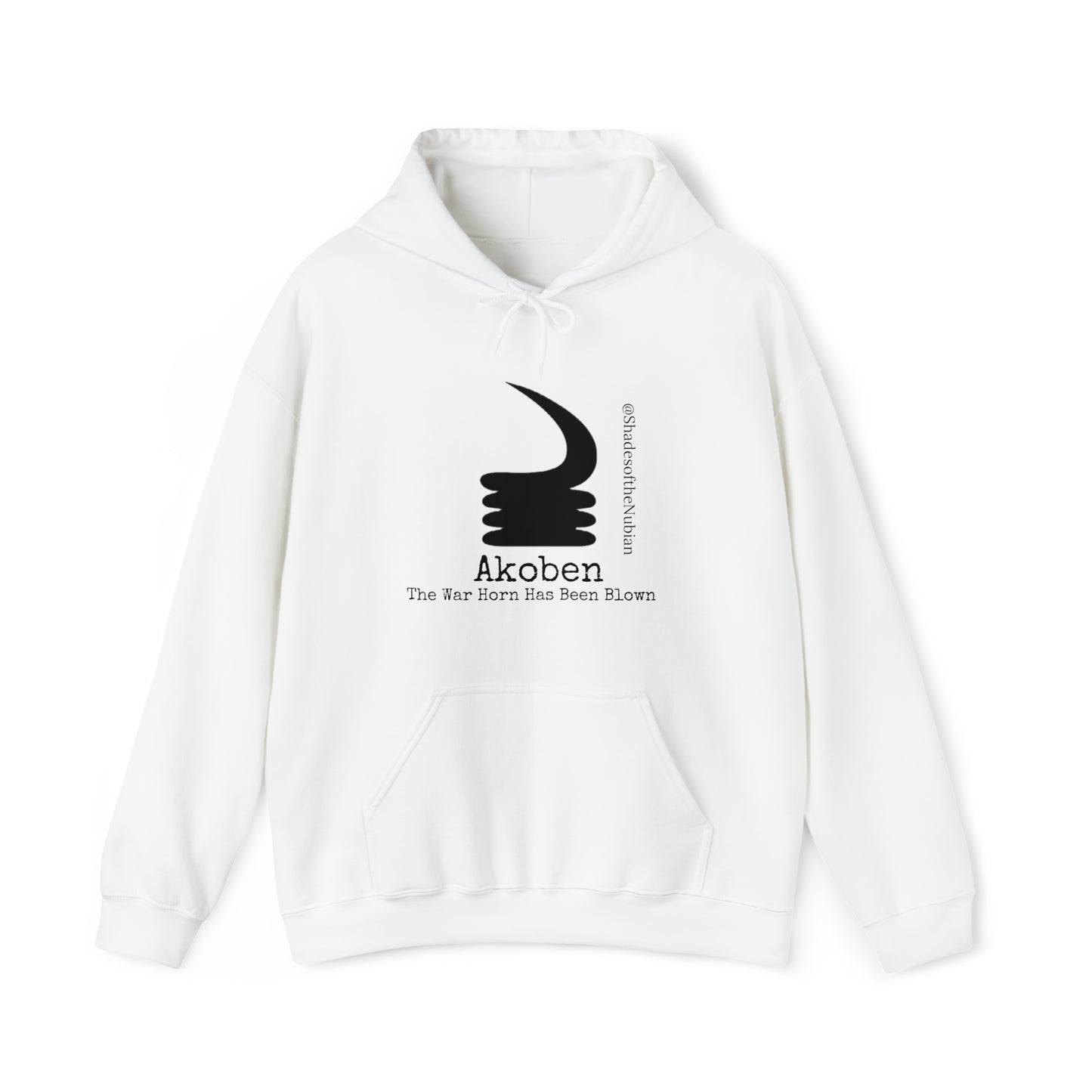 Unisex Akoben Heavyweight Hoodie, White