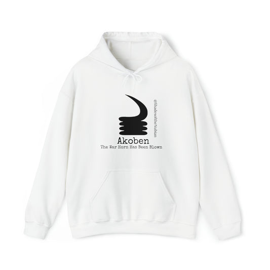 Unisex Akoben Heavyweight Hoodie, White