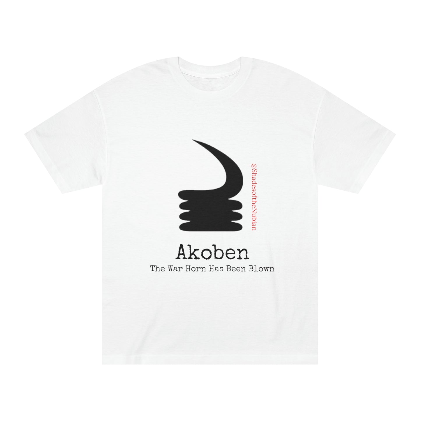 Unisex Akoben Tee, White