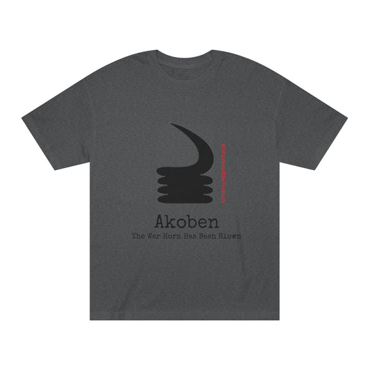 Unisex Akoben Tee, Heather Charcoal
