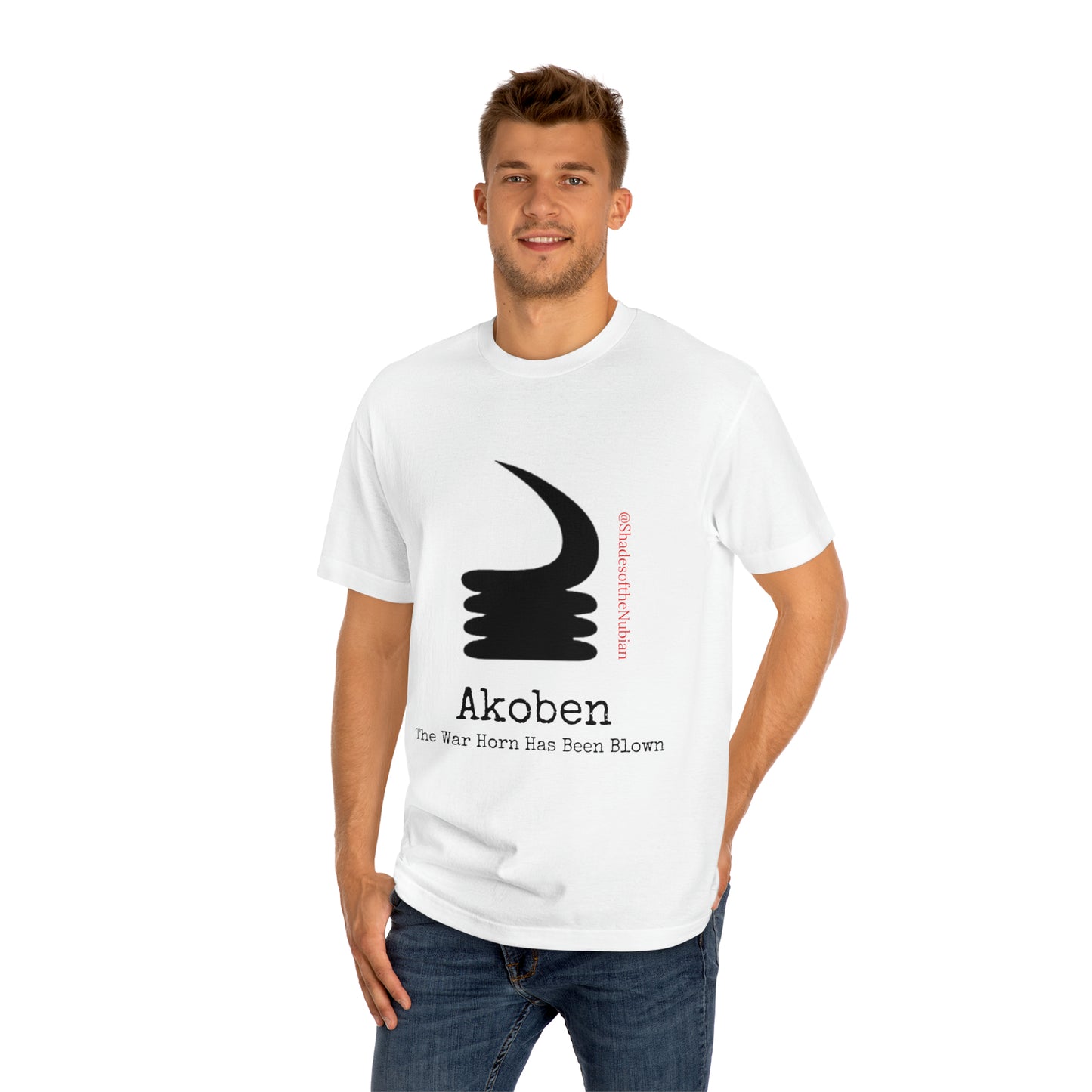 Unisex Akoben Tee, Heather Charcoal