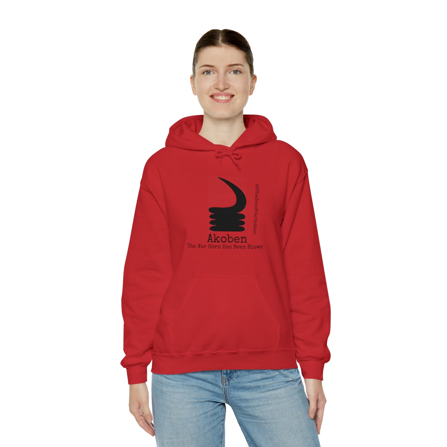 Unisex Akoben Heavyweight Hoodie, White