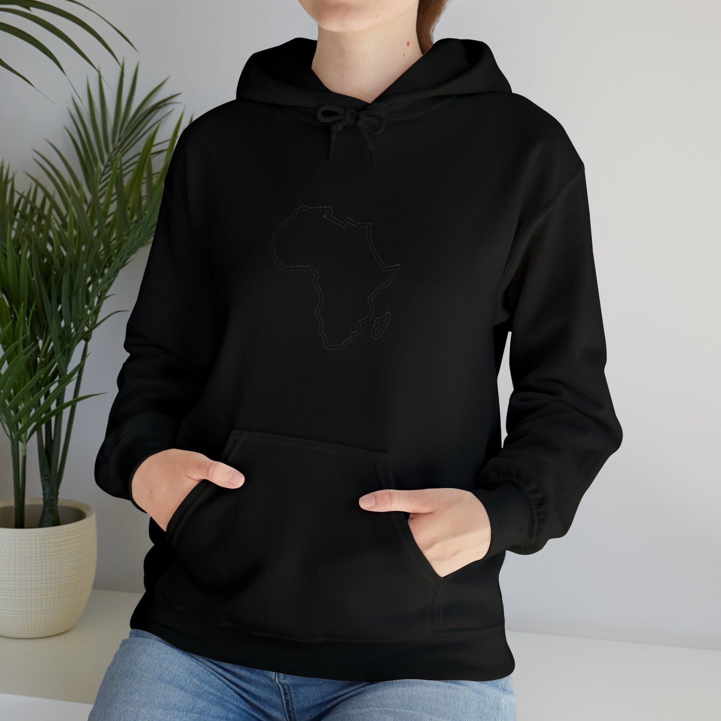 Unisex Alkebulan Heavyweight Hoodie, White