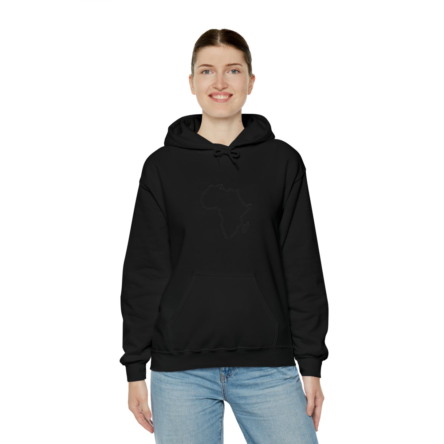 Unisex Alkebulan Heavyweight Hoodie, White