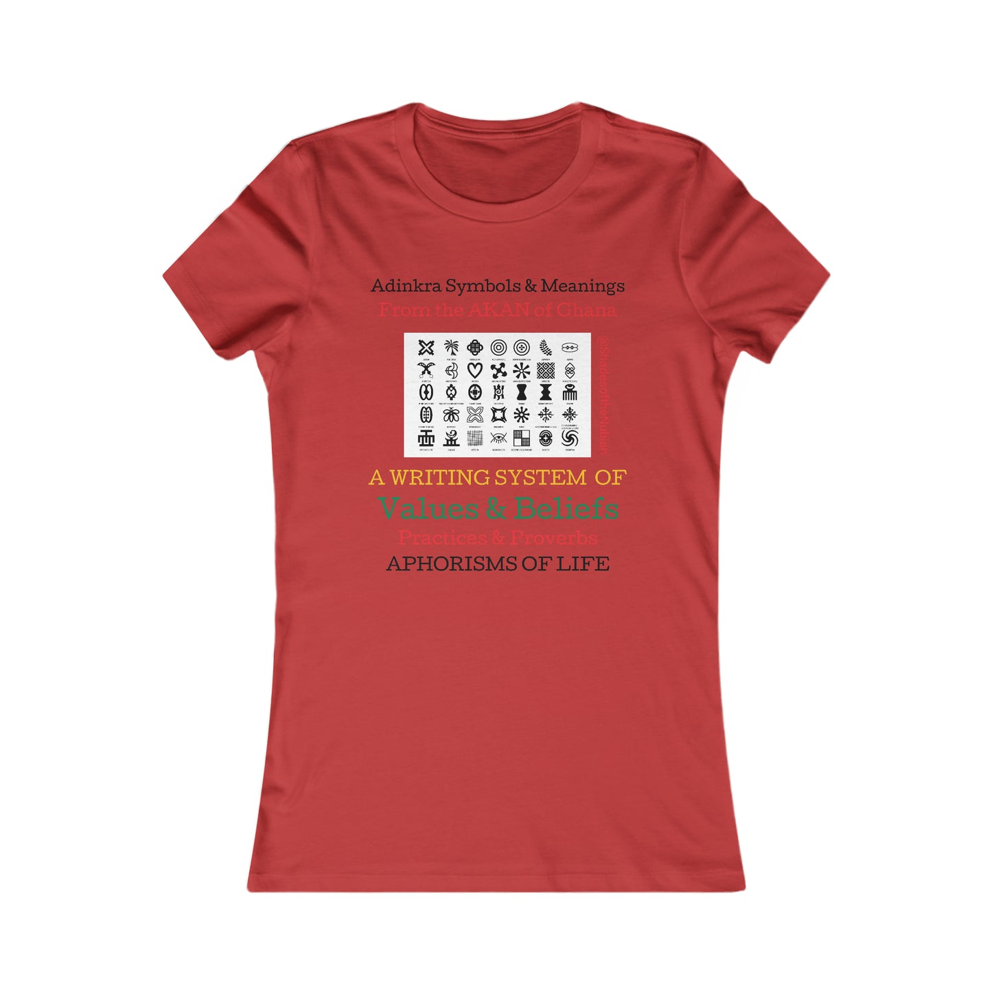 Women's Adinkra Tee, White