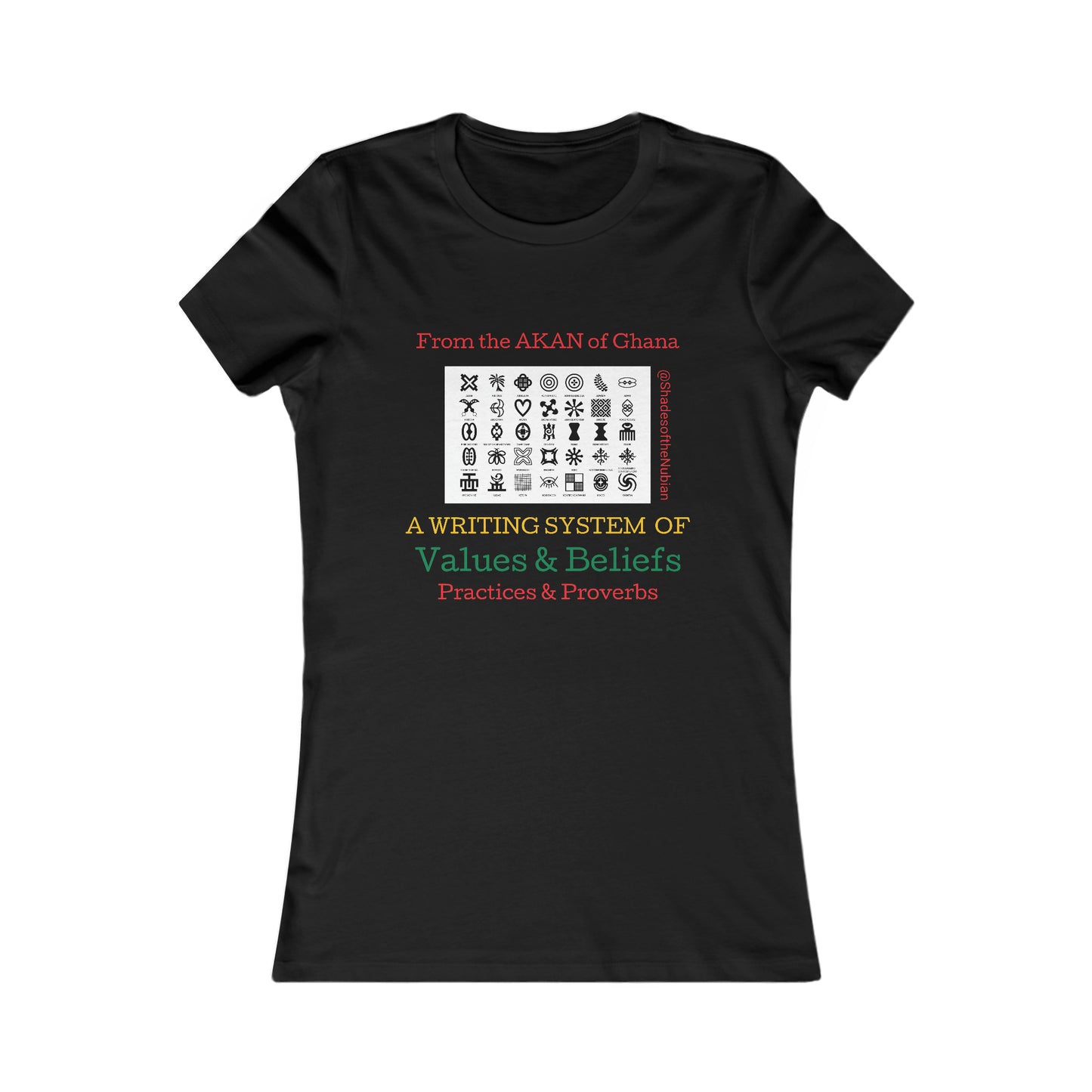 Women's Adinkra Tee, White