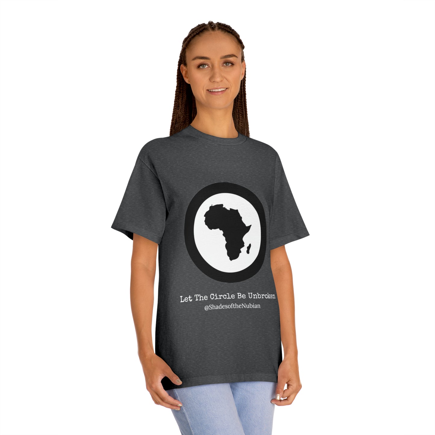 Unisex Let the Circle Be Unbroken Tee, Heather Charcoal