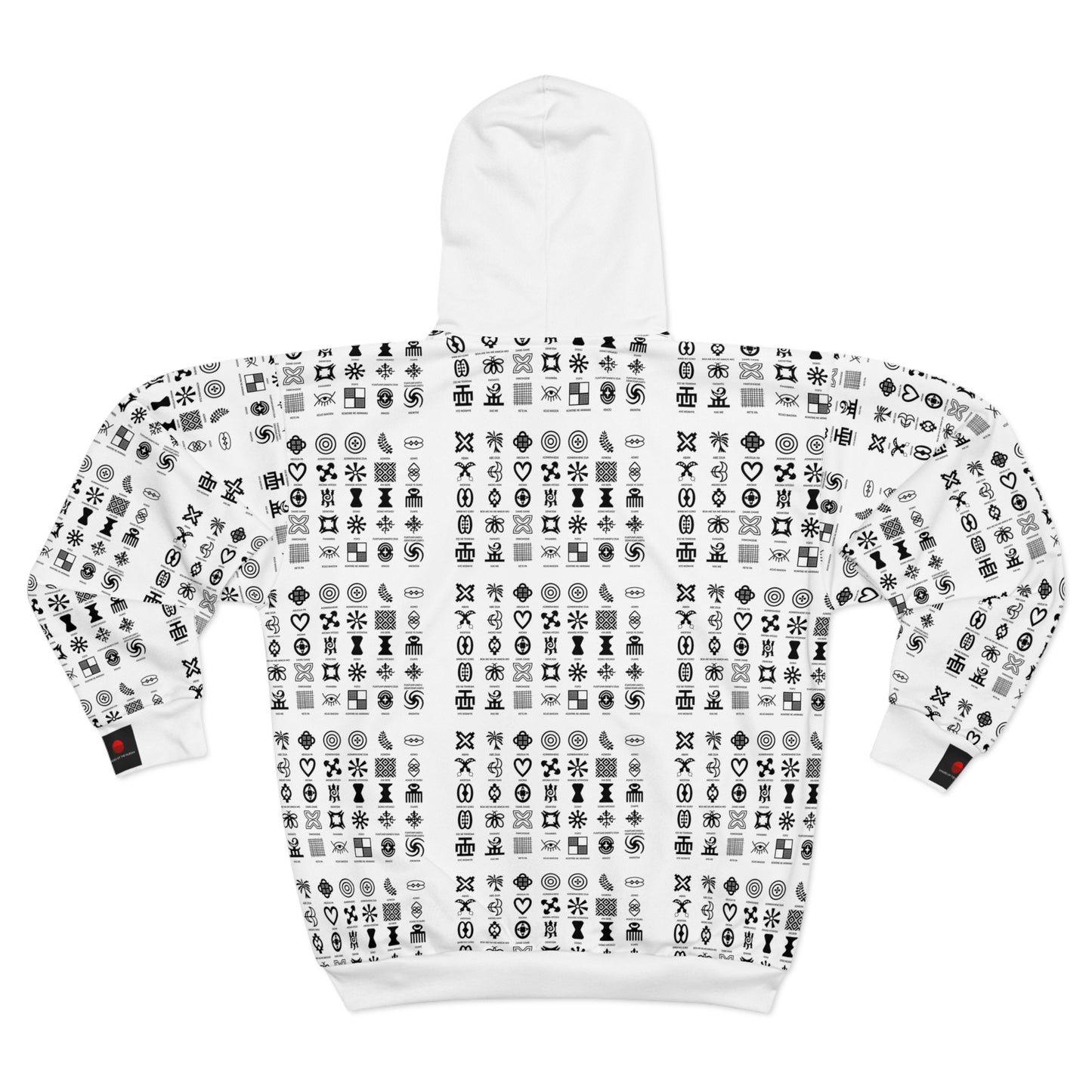 Unisex Adinkra Zip Hoodie