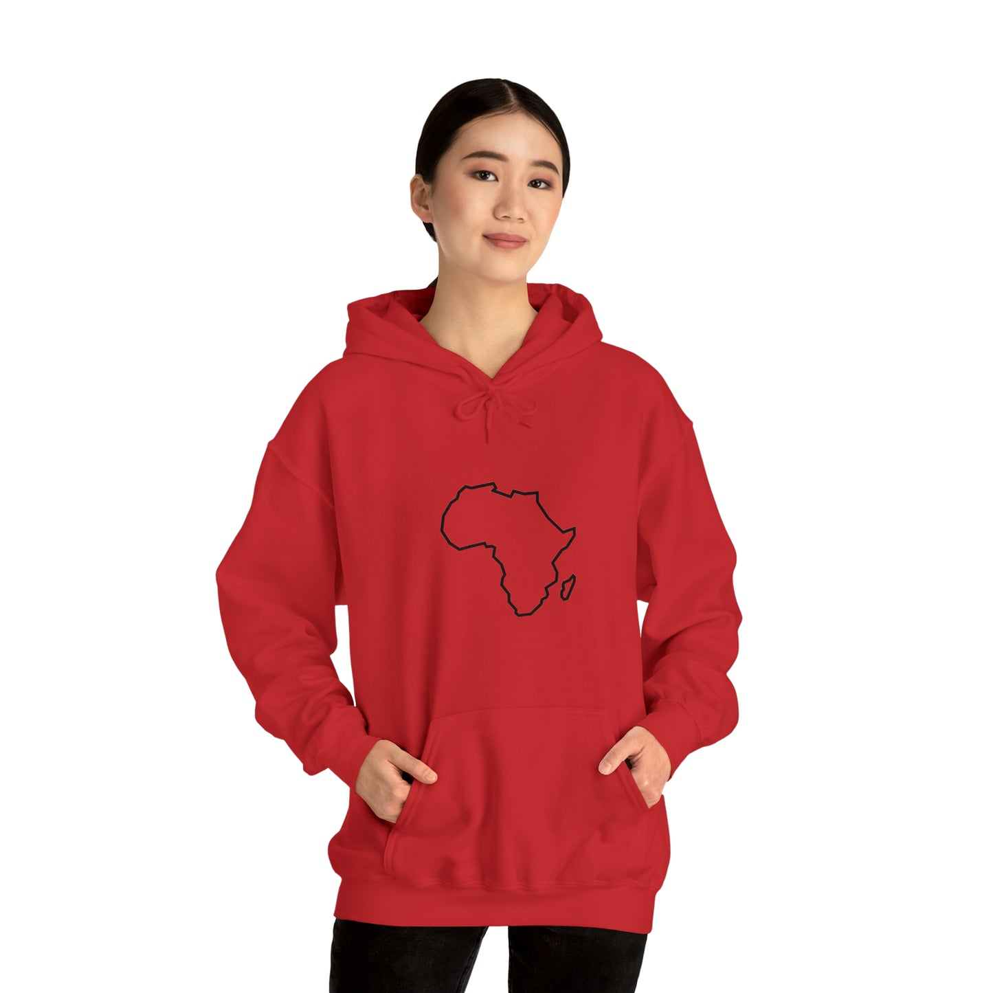 Unisex Alkebulan Heavyweight Hoodie, Red