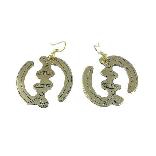 Gye Nyame Earrings | West African Earrings | Ghanaian Earrings | Adinkra Jewelry | Tribal & Ethnic | Afrocentric
