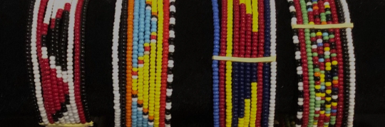 Maasai Beaded Bracelet, Clip-On | East African Clip-on Bracelet | Nile Valley Bracelets | Tribal & Ethnic | Afrocentric
