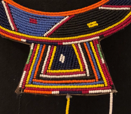 Maasai Blue Beaded Collar | East African Festival Beaded Collar | East African Beaded Necklace | Tribal & Ethnic | Afrocentric