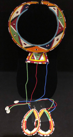 Kandake Maasai Wedding Collar | East African Beaded Collar | East African Beaded Necklace | Tribal & Ethnic | Afrocentric