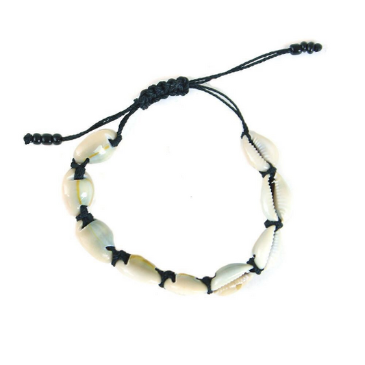 Oshun Cowry Shell Knotted Bracelet | West African Jewelry | Fertility Symbols | African Bracelet | Tribal & Ethnic | Afrocentric