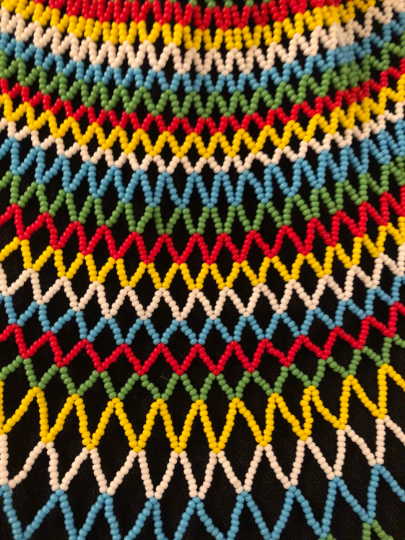 Sheba Shoulder Necklace, Multicolor | Handcrafted African Beaded Shoulder Necklace | Tribal & Ethnic | Afrocentric