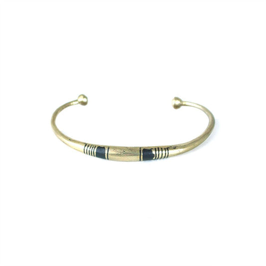 North African Tuareg Silver Etched Bracelet | Saharan Etched Bangle | African Handcrafted Bracelet | Tribal & Ethnic | Afrocentric