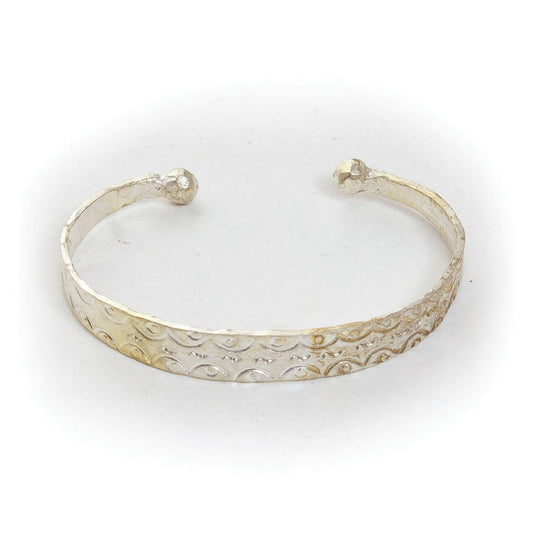 Berber Etched Plate Bracelet | Tuareg Etched Plate Bracelet | North African Bangle | Tribal & Ethnic | Afrocentric | West African Bracelet