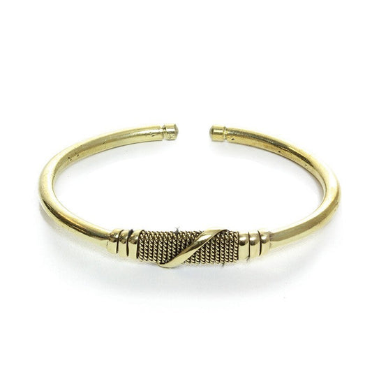 Gold Metal Twist Bracelet | African Bracelet | African Jewelry | Handmade Jewelry | Tribal & Ethnic | Afrocentric