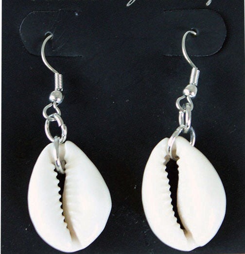 Cowry Shell Earrings | West African Culture | African Earrings | Fertility Shell Jewelry | Tribal & Ethnic | Afrocentric