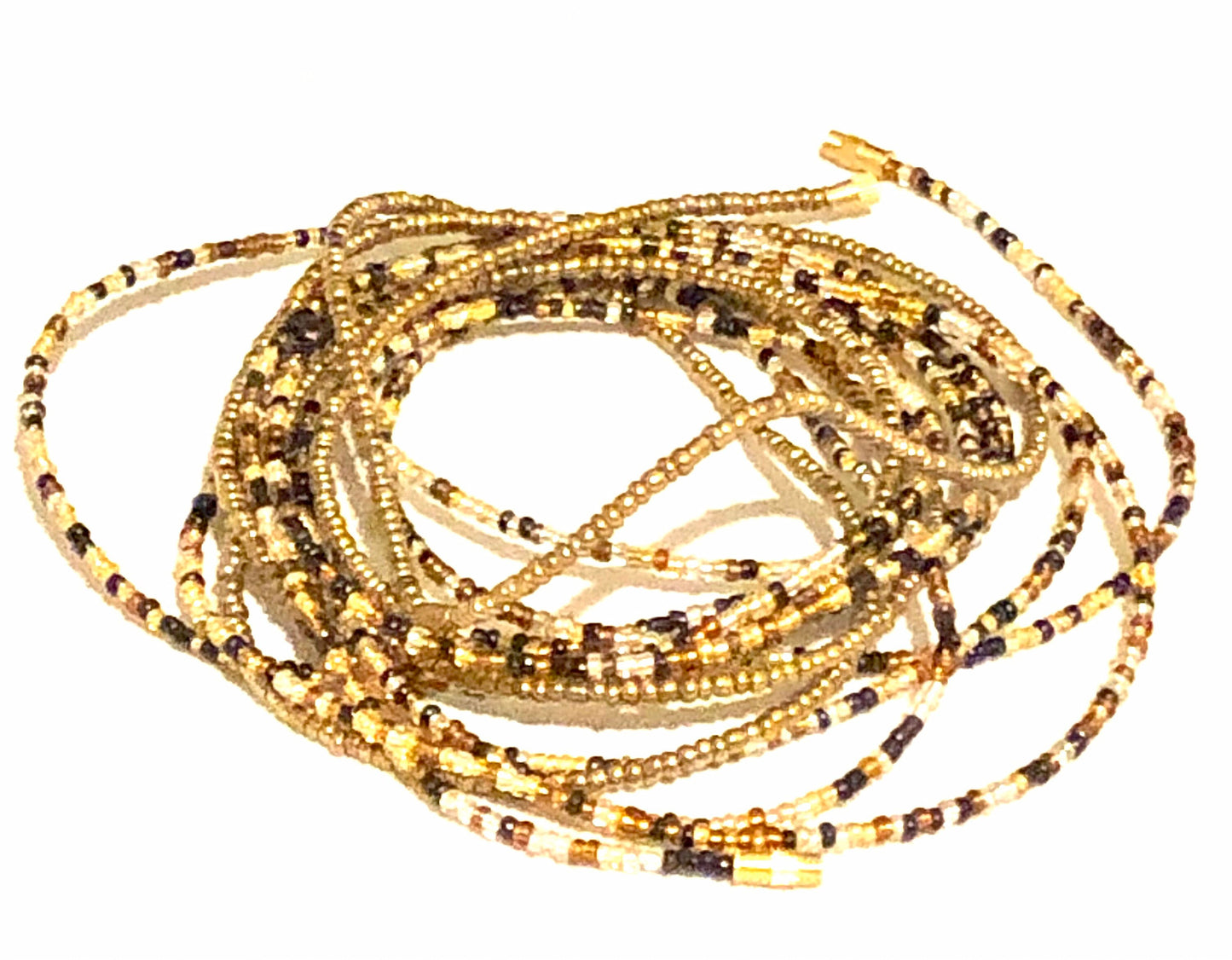 44” African Waist Beads | Waist Chains | Belly Chains | Slimming Tummy Beads | Body Jewelry | Waist Bracelet | Femininity and Sensuality