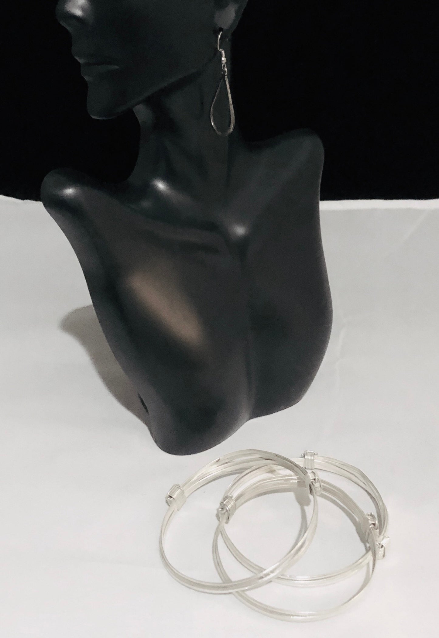 Berber Silver Hoop Earrings | North African Handcrafted Earrings | Tuareg Silver Hoop Earrings | Tribal & Ethnic