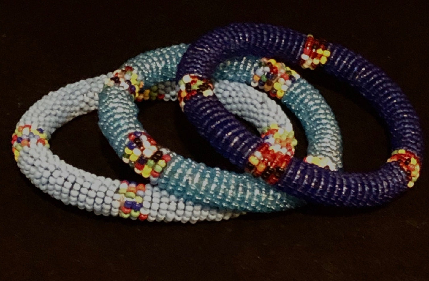 Maasai Beaded Bangles | East African Beaded Bangles | African Jewelry | Nile Valley Jewelry | Tribal & Ethnic | Afrocentric