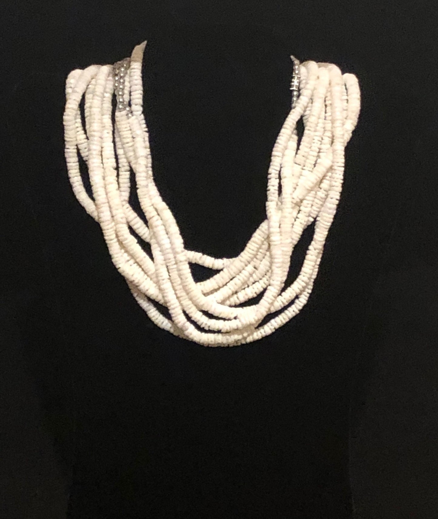 African White Shell Necklace | West African Shell Necklace | African Shell Necklace | Tribal & Ethnic | Afrocentric