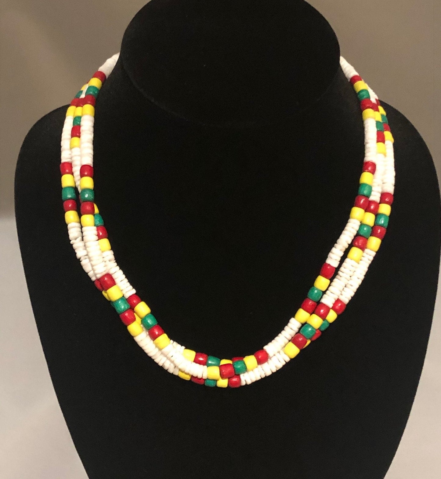 Rasta Shell Necklace | African Shell Necklace | Rastafarian Culture | Tribal & Ethnic | Afrocentric