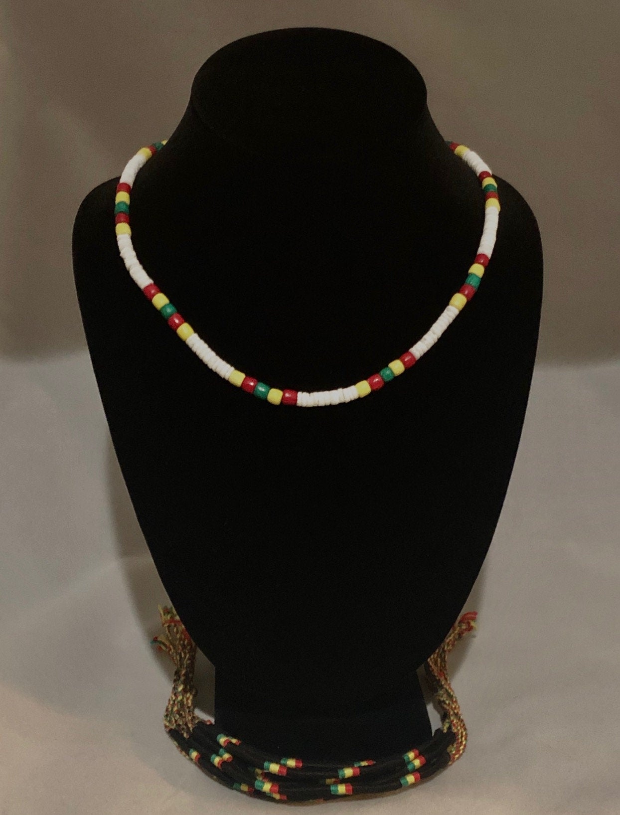 Rasta Shell Necklace | African Shell Necklace | Rastafarian Culture | Tribal & Ethnic | Afrocentric