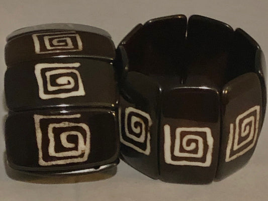 Adinkra Bone Bracelets | West African Bracelets | Ghanaian Culture | Akan | African Jewelry | Tribal & Ethnic | Afrocentric