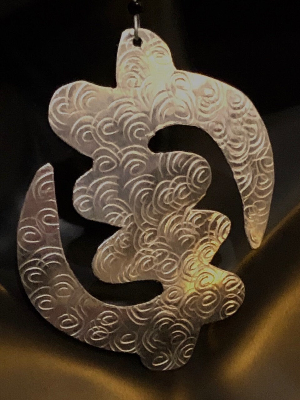 Jumbo Silver Gye Nyame Earrings | West African Earrings | Ghanaian Earrings | Adinkra Jewelry | Tribal & Ethnic | Afrocentric