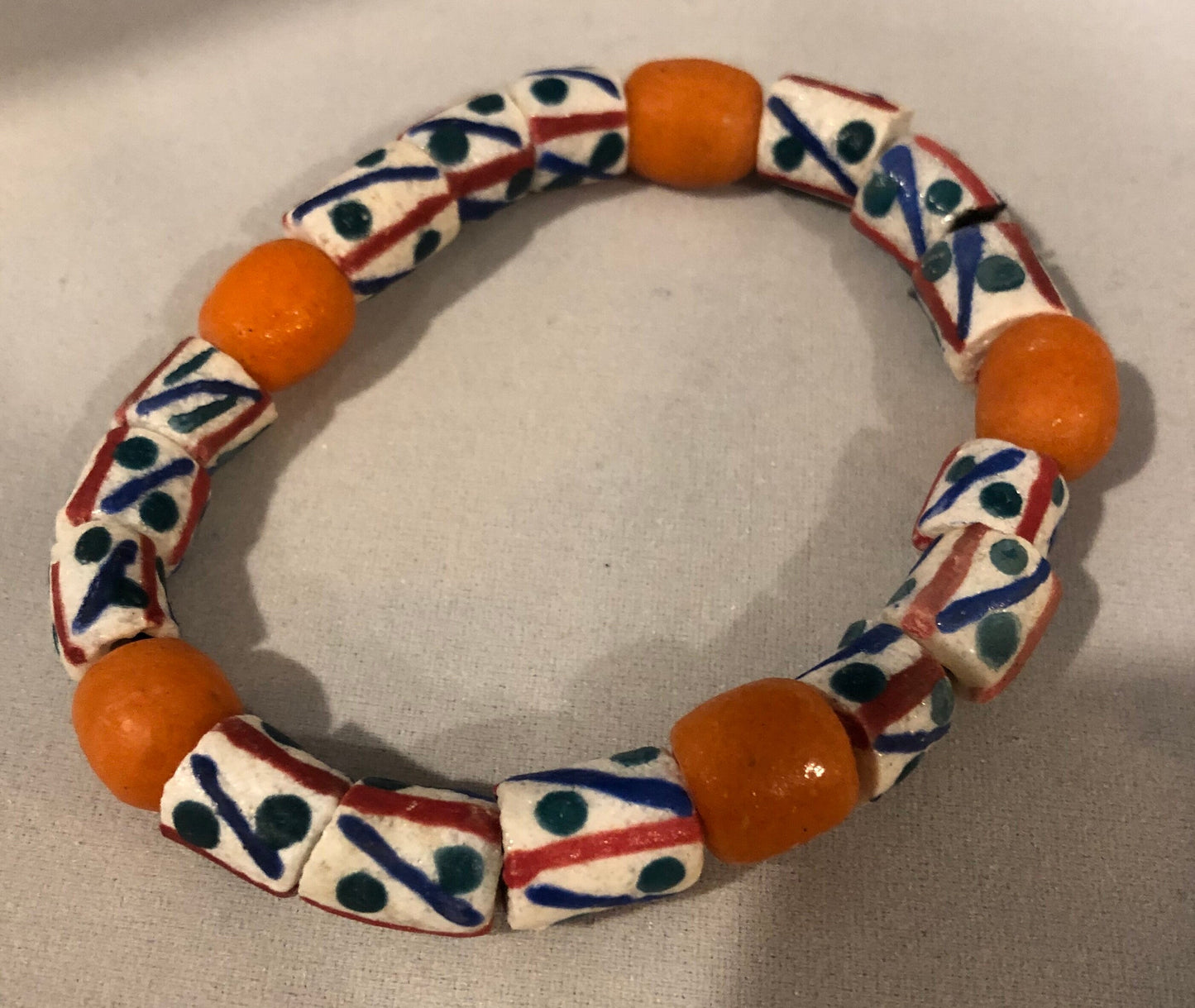 Ashanti Trade Bead Bracelets, Assorted | Ghanaian Trade Bead Bracelets | African Jewelry | West African Bead Bracelets | Tribal & Ethnic