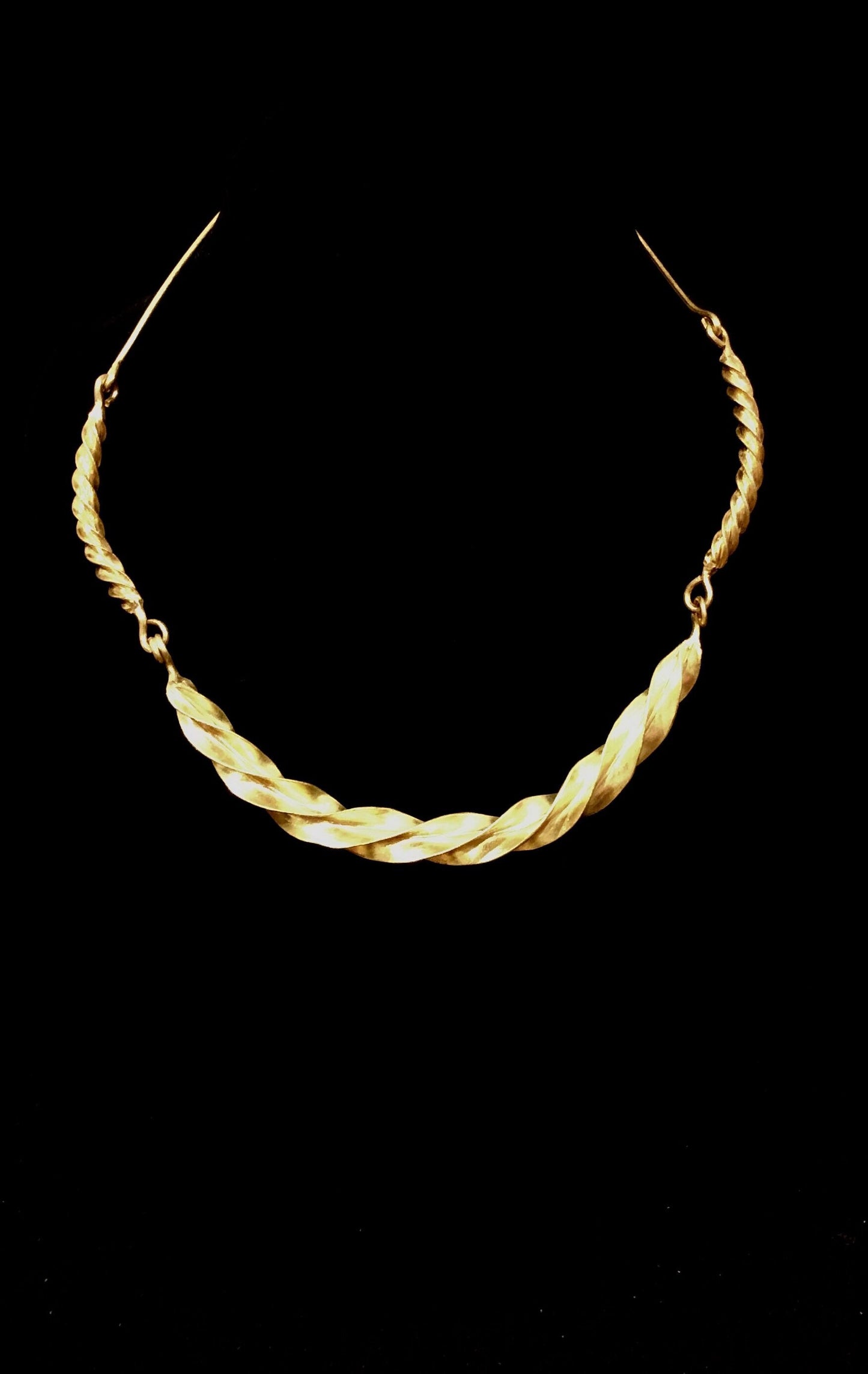 Fulani Gold Twist Necklace | West African Gold Necklace | Mali Necklace | Jewelry for Special Occasions | Tribal & Ethnic | Afrocentric