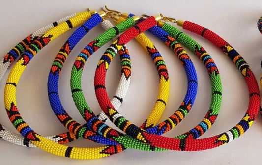 South African Zulu Necklace | African Beaded Necklace | Zulu Beaded Necklace | Tribal & Ethnic | Afrocentric