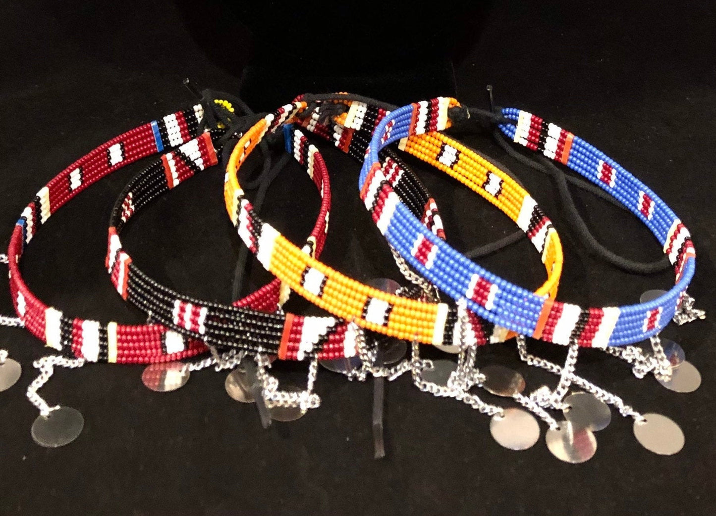 Slim Maasai Beaded Choker  | East African Beaded Choker | Nile Valley Jewelry | Tribal & Ethnic | Afrocentric