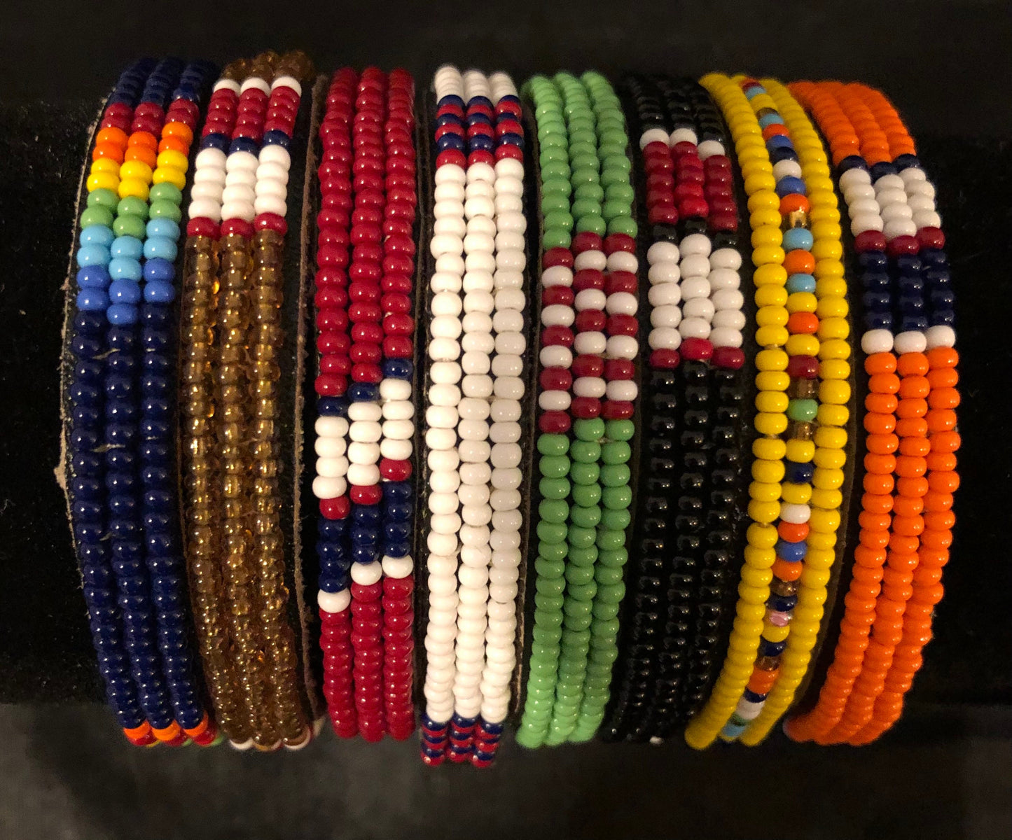 Slim Maasai Beaded Bracelet, String Tie | Slim East African Bracelet | Nile Valley Bracelets | Tribal & Ethnic | Afrocentric