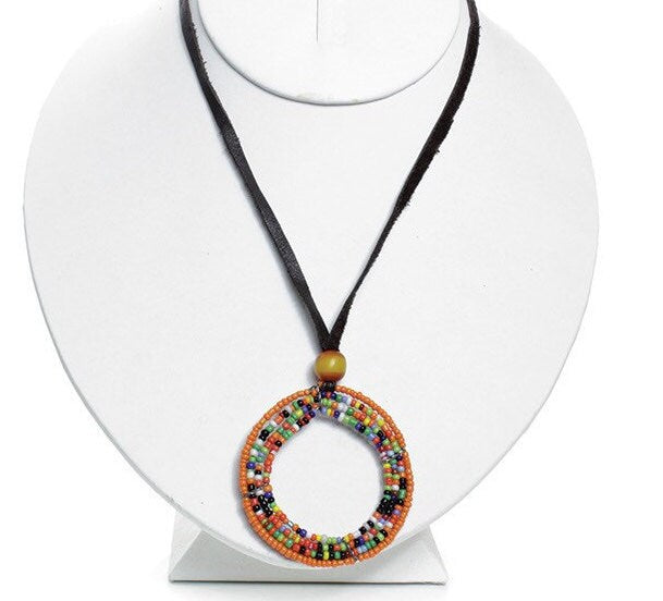 East African Maasai Beaded Necklace, Large | Maasai Beaded Necklace | East African Jewelry | Tribal & Ethnic | Nile Valley Jewelry