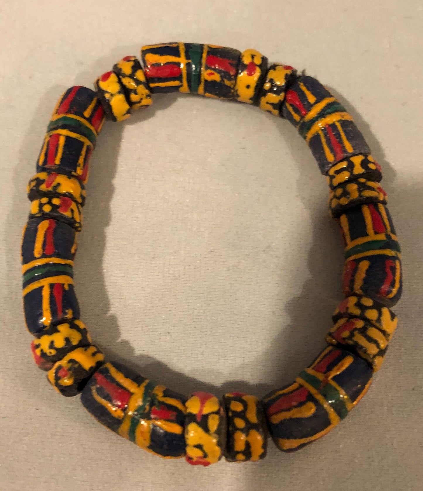 Ashanti Trade Bead Bracelets, Assorted | Ghanaian Trade Bead Bracelets | African Jewelry | West African Bead Bracelets | Tribal & Ethnic