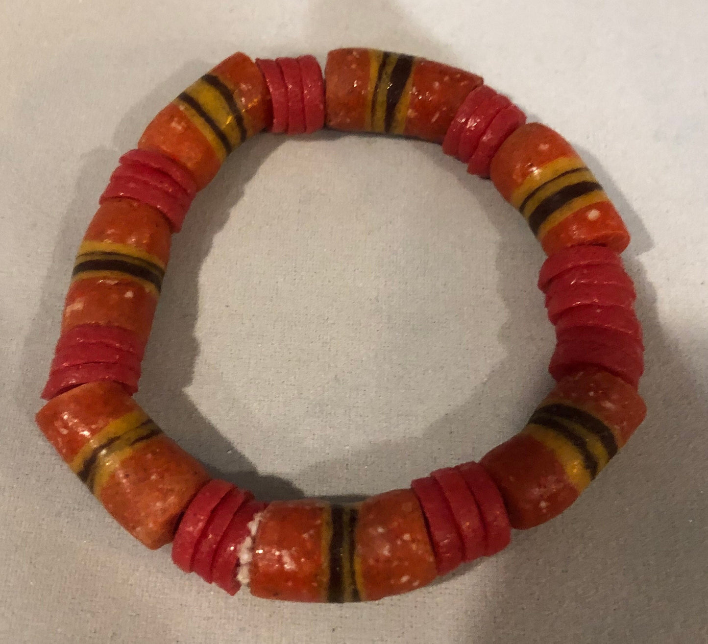 Ashanti Trade Bead Bracelets, Assorted | Ghanaian Trade Bead Bracelets | African Jewelry | West African Bead Bracelets | Tribal & Ethnic