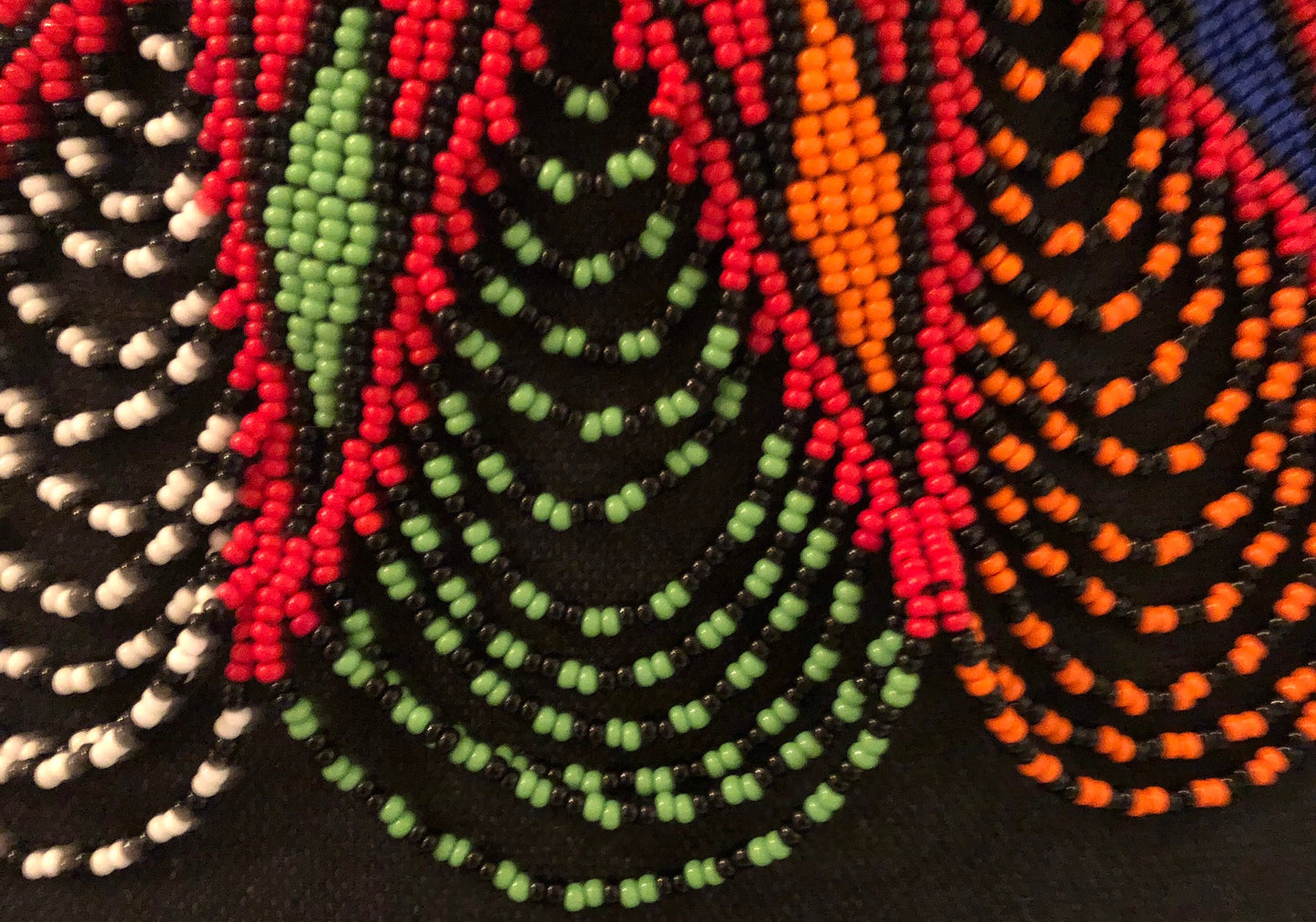 Sekhmet Vibrant Choker, Multicolor Diamond  | African Beaded Choker | Handcrafted African Necklace | Tribal & Ethnic | Afrocentric