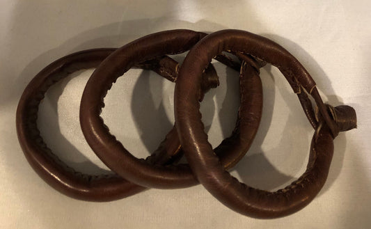 Songhai Leather Bracelet, Brown (Medium/Large) | West African Leather Bracelet | African Jewelry | Bambara | Tribal & Ethnic | Afrocentric