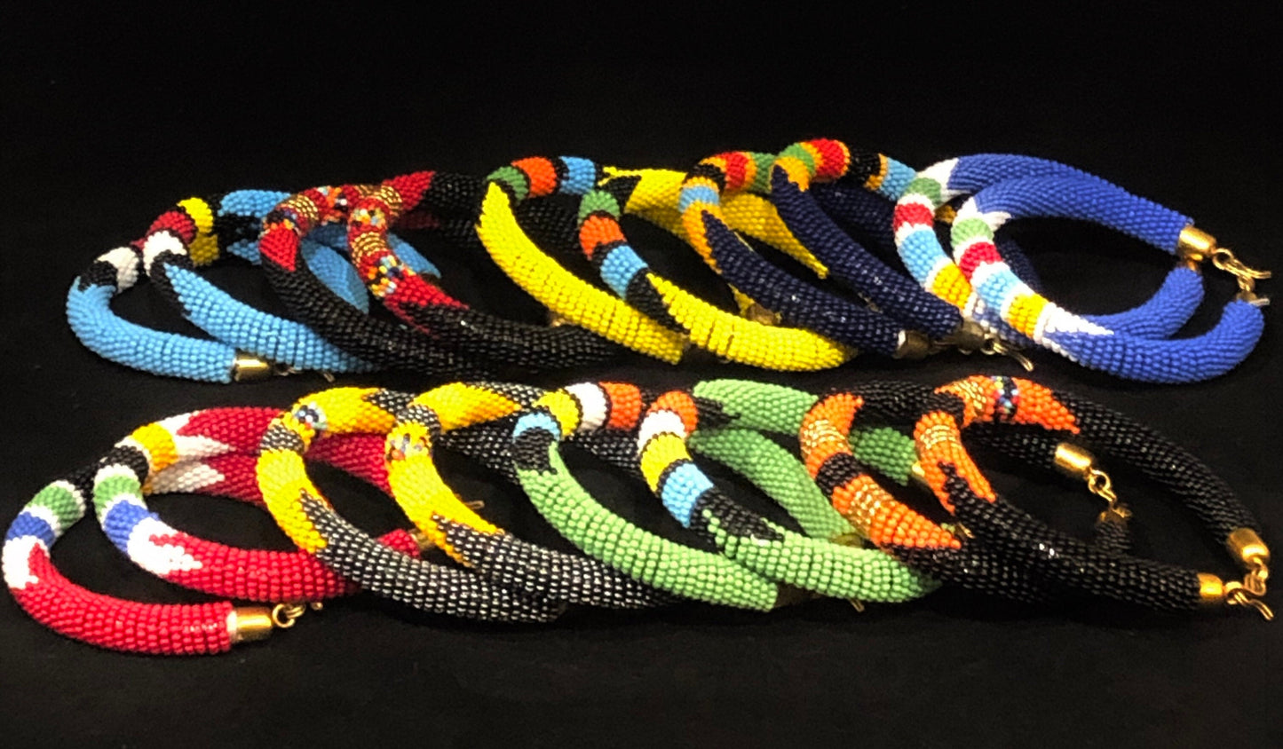 South African Zulu Beaded Bracelets | Handcrafted Bracelets | Zulu Jewelry | Tribal & Ethnic | Afrocentric