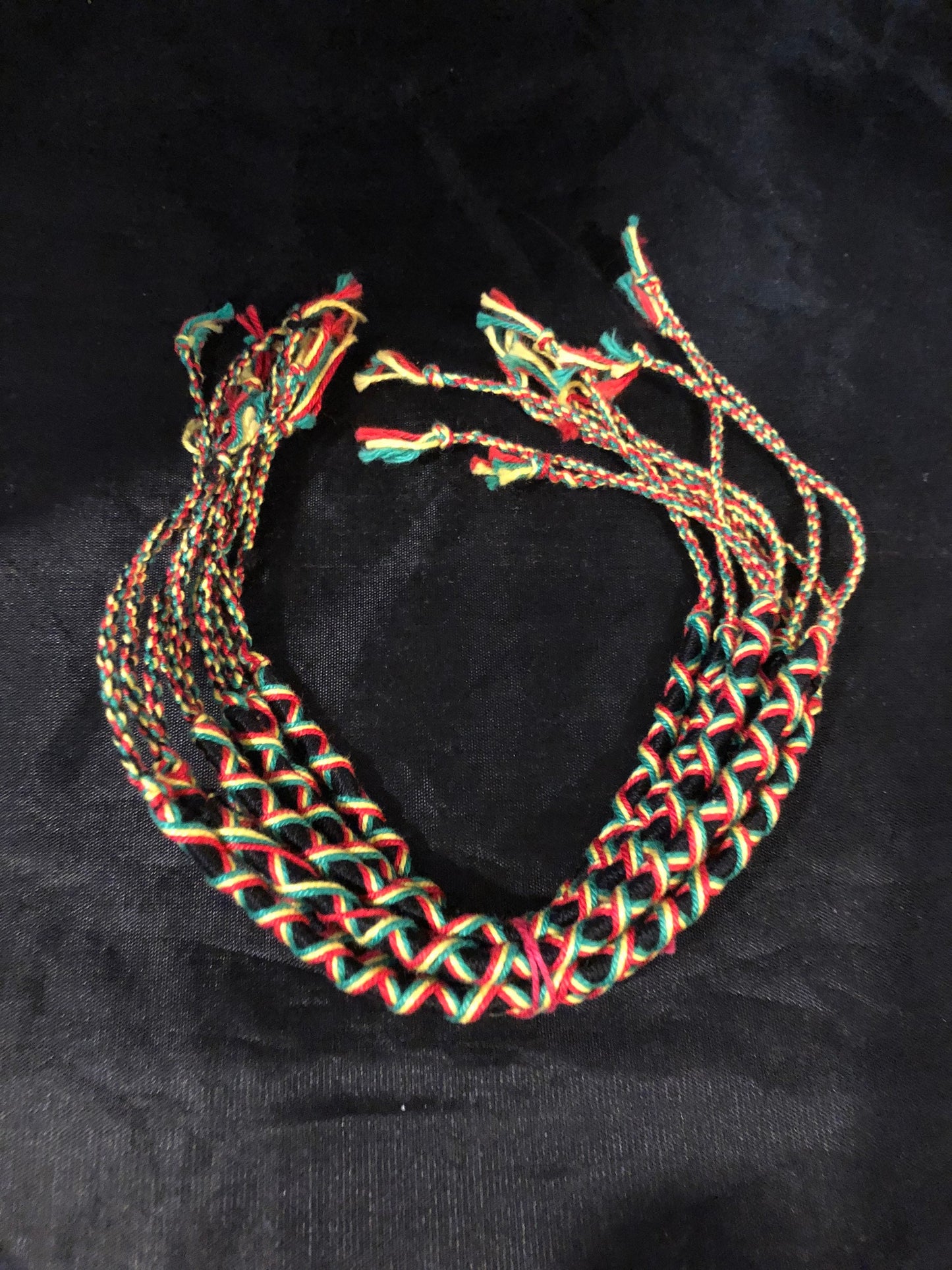 Rasta Zig Zag String Bracelet | African String Bracelet | Caribbean Style | Rastafarian | Tribal & Ethnic | Afrocentric