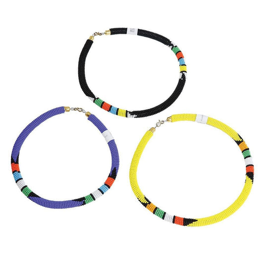Maasai Beaded Necklace | East African Beaded Necklace | Nile Valley Jewelry | Tribal & Ethnic | Afrocentric