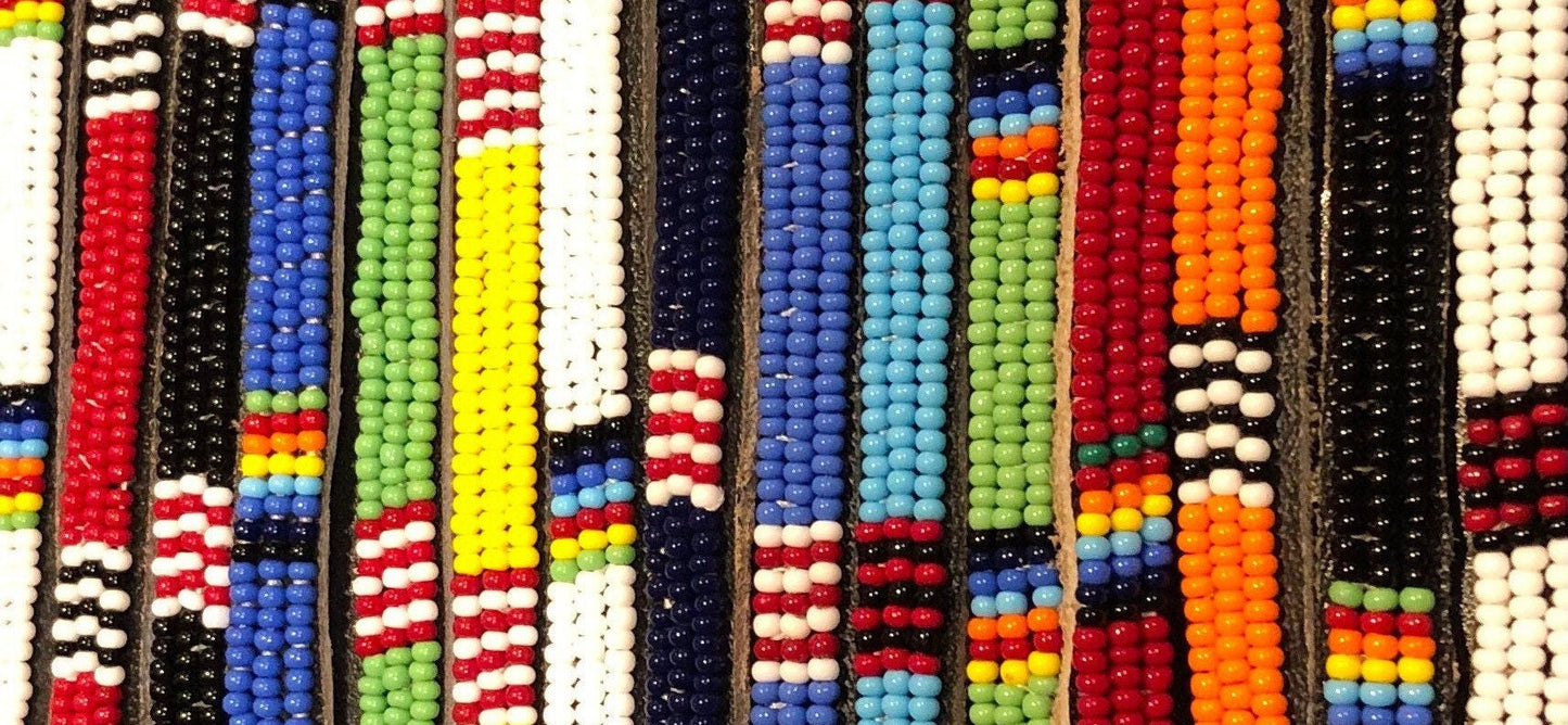 Slim Maasai Beaded Bracelet, String Tie | Slim East African Bracelet | Nile Valley Bracelets | Tribal & Ethnic | Afrocentric