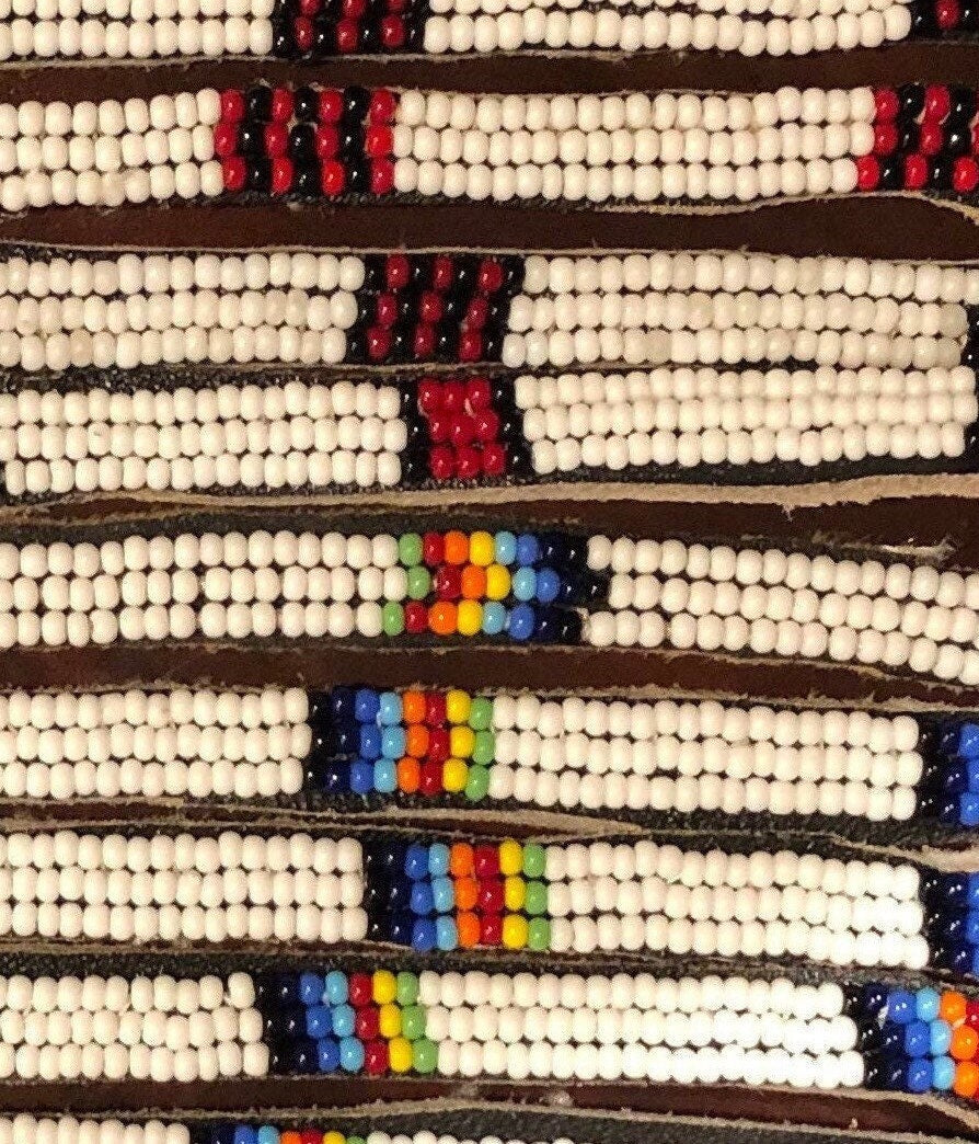 Slim Maasai Beaded Bracelet, String Tie | Slim East African Bracelet | Nile Valley Bracelets | Tribal & Ethnic | Afrocentric